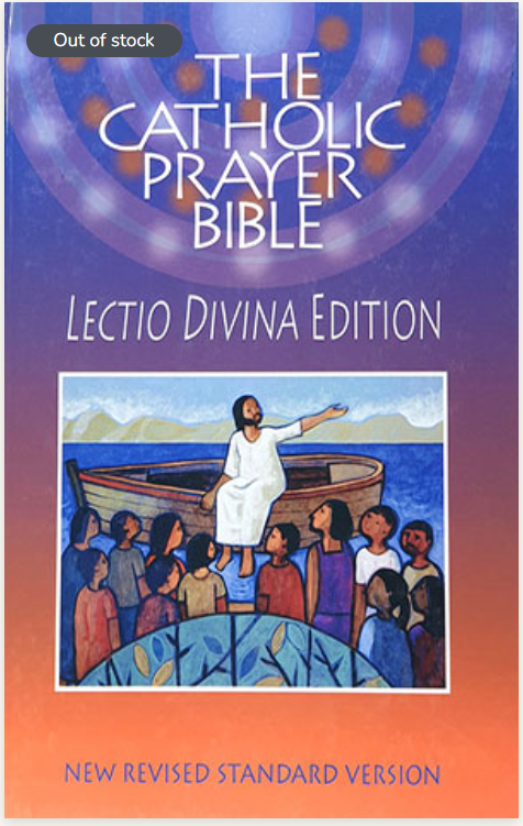 The Catholic Prayer Bible Lectio Divina Edition (NRSV) Hard Cover with Index